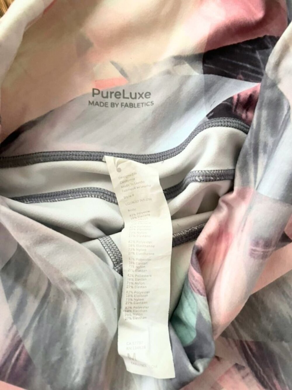 2 for 1! FABLETICS PureLuxe Dreamscape Ultra High-Waisted 7/8 Leggings Size: M - Picture 8 of 10